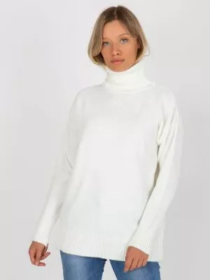 Pulover dama cu guler alb - pulovere