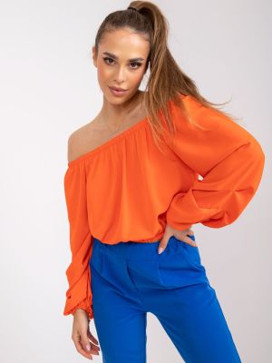 Bluza dama stil spaniol portocaliu - bluze