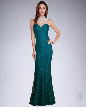 Rochie de seara lunga verde Alexandra - rochii de seara