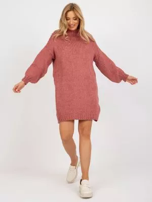 Pulover dama tricotat roz - pulovere