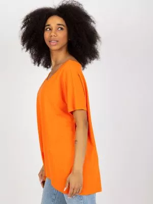 Bluza dama supradimensionata portocaliu - bluze