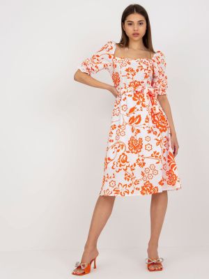 Rochie de zi portocaliu - rochii de zi