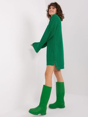 Rochie de zi tricotata verde - rochii de zi