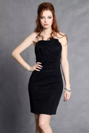 Rochie eleganta scurta negru Ruby - rochii de ocazie, rochii mini