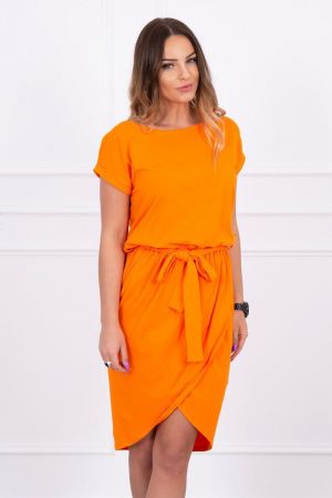 Rochie de zi portocaliu - Rochii de zi