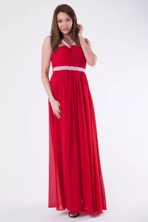 Rochie de seara lunga rosu Addison - rochii de seara