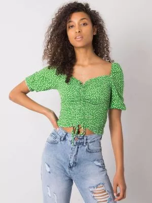 Bluza dama cu imprimeu verde - bluze