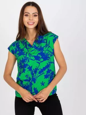 Bluza dama cu imprimeu verde - bluze