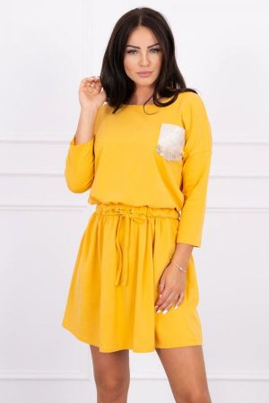 Rochie de zi galben - rochii de zi
