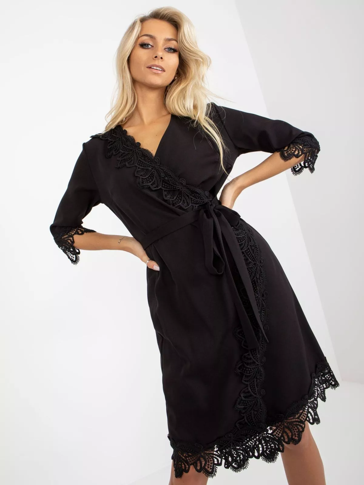 Rochie de cocktail negru Genesis - rochii de ocazie