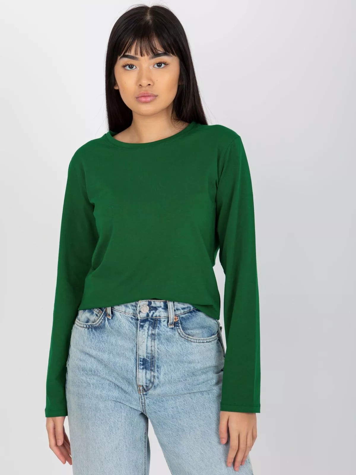 Bluza dama basic verde - bluze