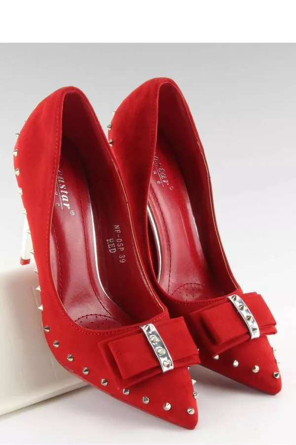 Pantofi cu toc rosu Inello - pantofi cu toc