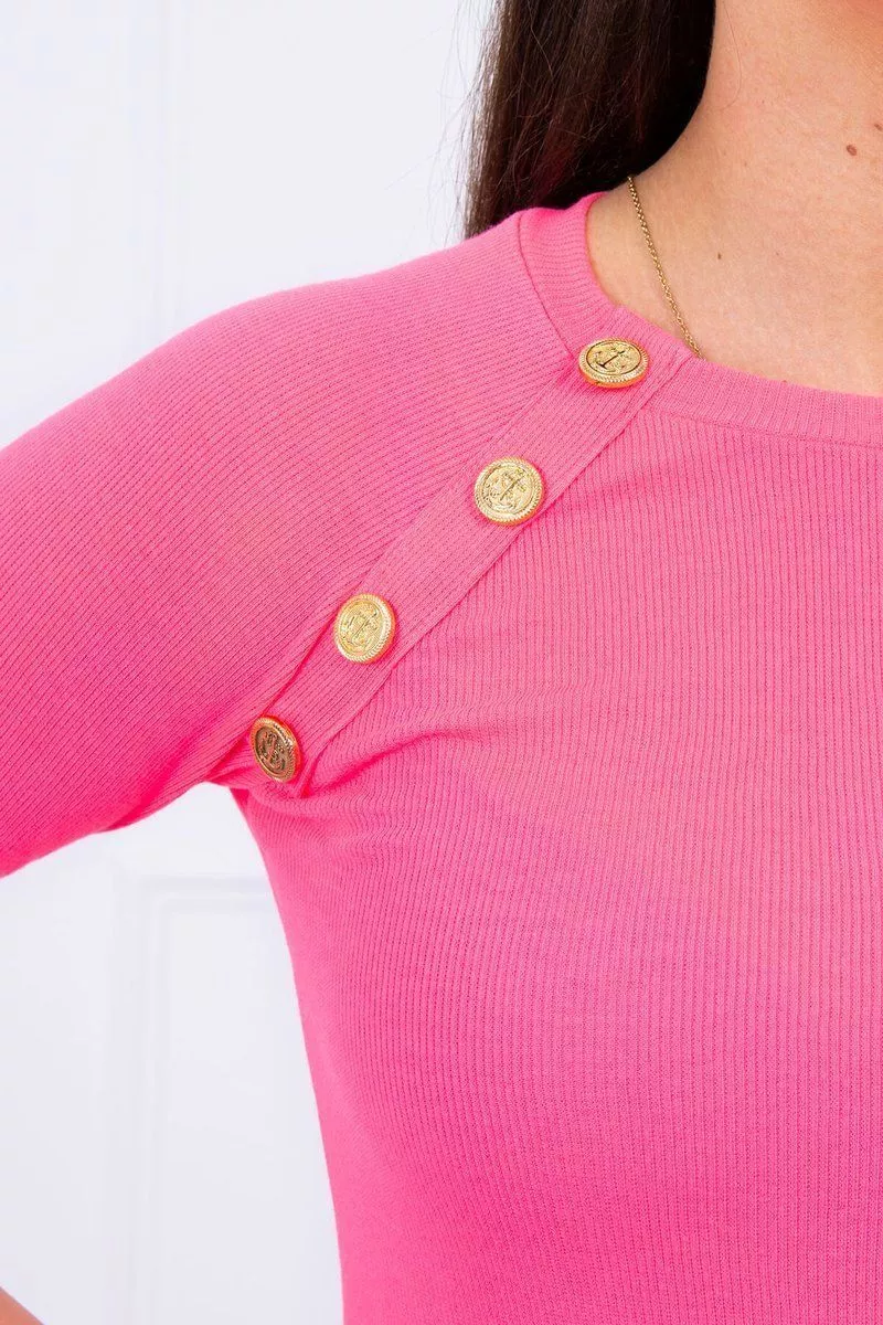 Bluza dama cu maneca lunga  roz - bluze