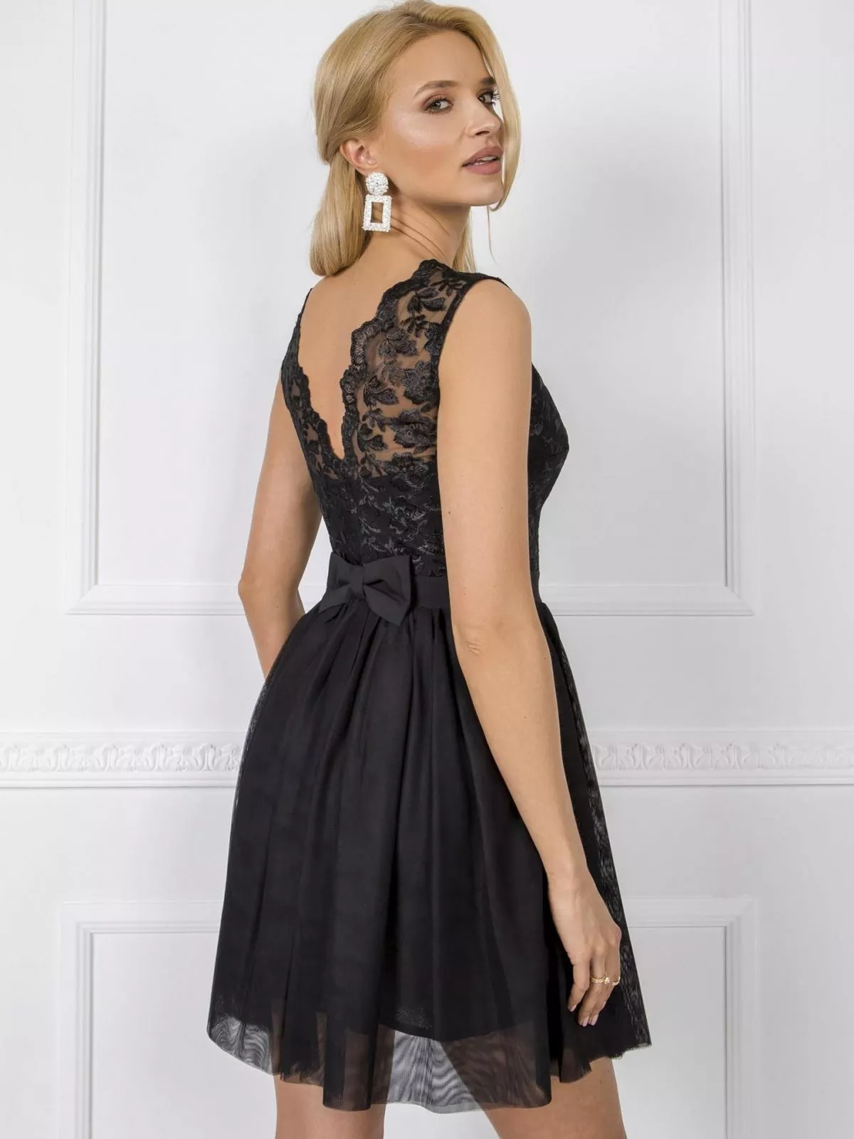 Rochie de cocktail negru Adele - rochii de ocazie
