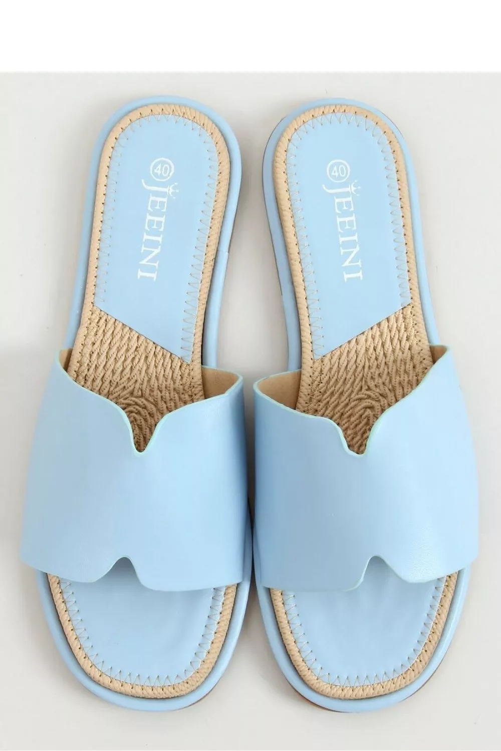 Papuci dama albastru Inello - papuci dama