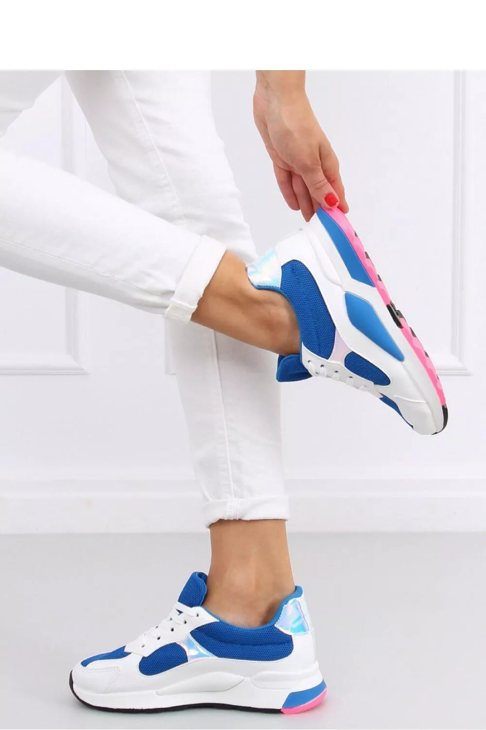 Pantofi sport dama albastru Inello - pantofi sport dama, tenisi dama