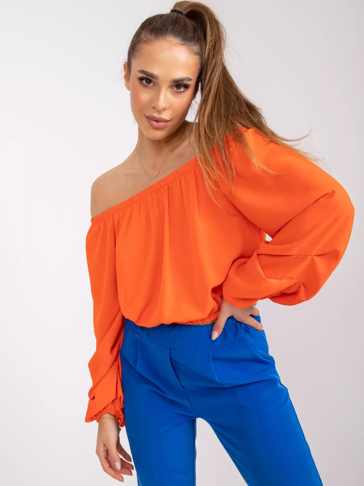 Bluza dama portocaliu - bluze