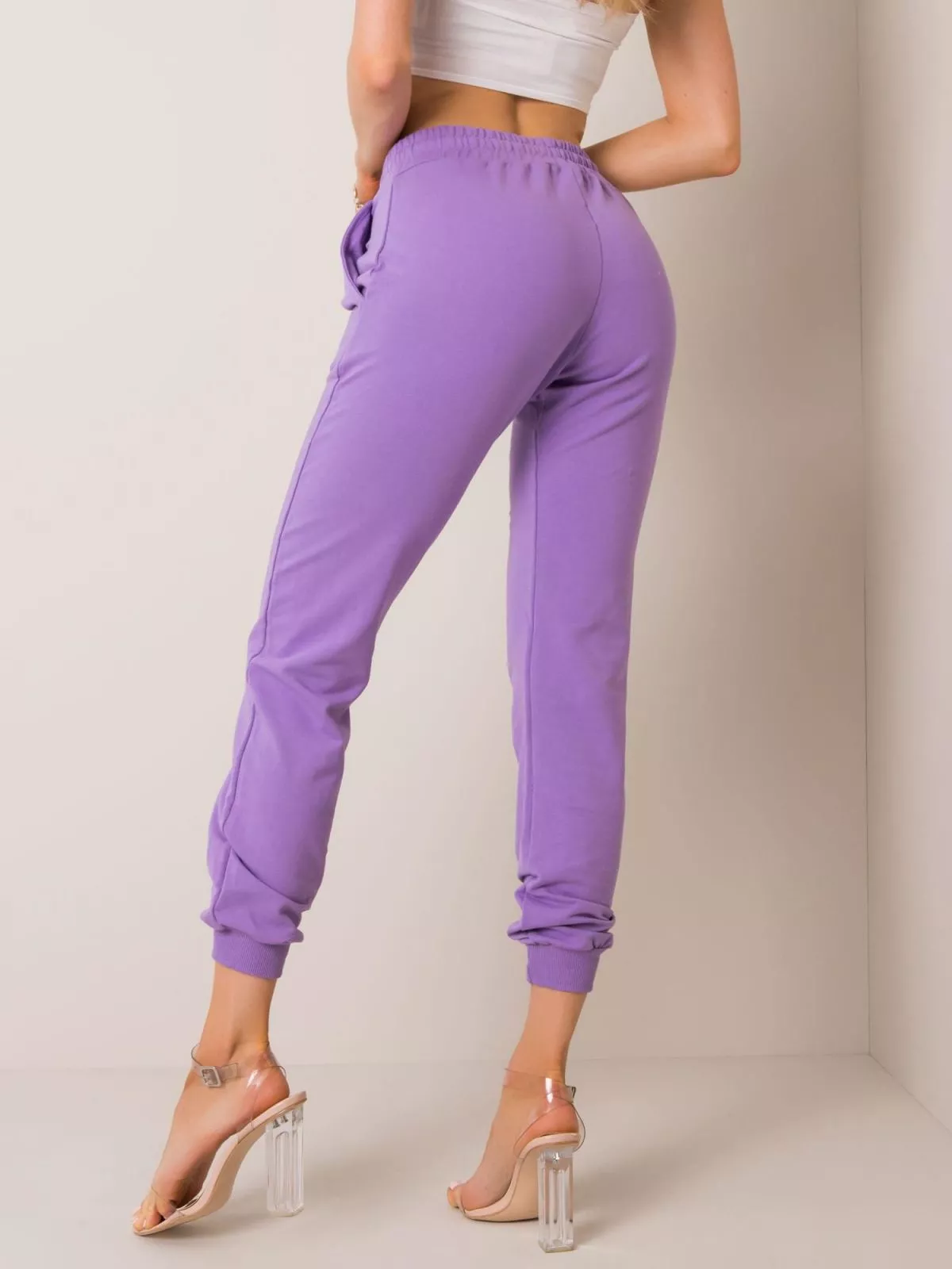 Pantaloni trening dama violet - pantaloni