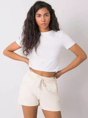 Pantaloni scurti dama bej - pantaloni scurti
