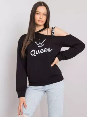 Bluza dama cu imprimeu negru - bluze