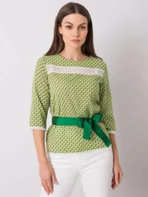 Bluza dama cu imprimeu verde - bluze