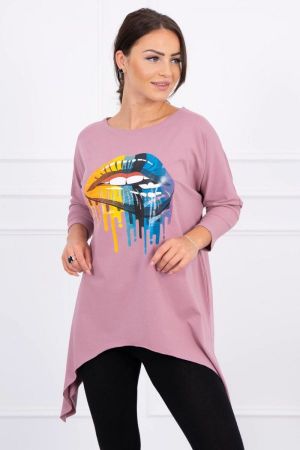 Bluza dama supradimensionata  roz - bluze