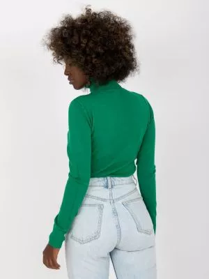 Pulover dama cu guler verde - pulovere