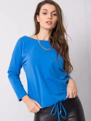 Bluza dama basic albastru - bluze