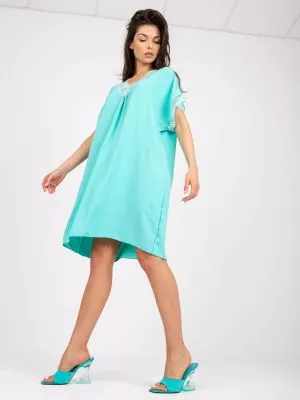 Rochie de zi casual albastru - rochii de zi