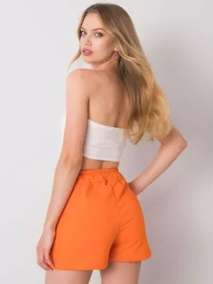 Pantaloni scurti dama portocaliu - pantaloni scurti