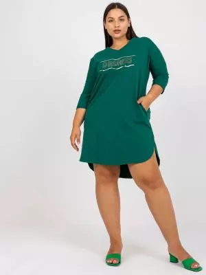 Tunica dama plus size verde - tunici