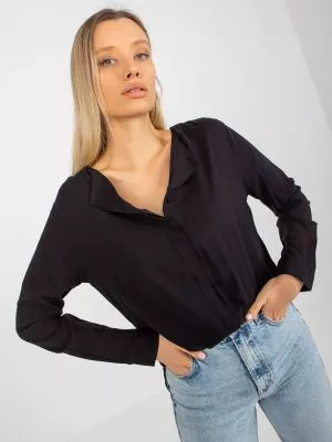 Bluza camasa dama negru - bluze