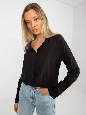 Bluza camasa dama negru - bluze