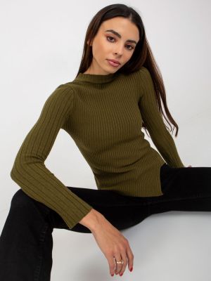 Pulover dama asimetric verde - pulovere