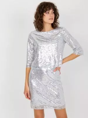 Bluza dama eleganta argintiu - bluze