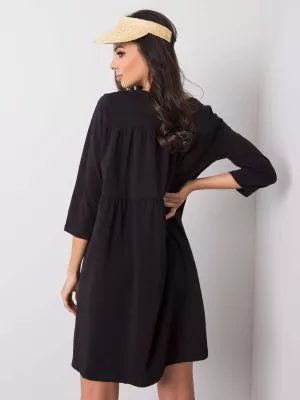 Rochie de zi casual negru - rochii de zi