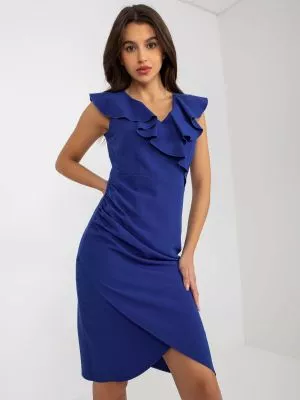 Rochie de cocktail albastru Cora - rochii de ocazie
