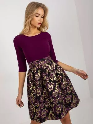 Rochie de cocktail violet Rylee - rochii de ocazie