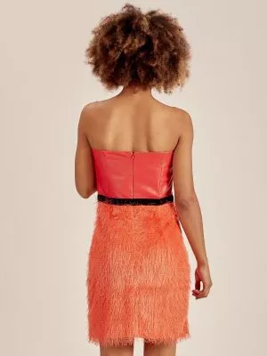 Rochie de cocktail portocaliu Addison - rochii de ocazie
