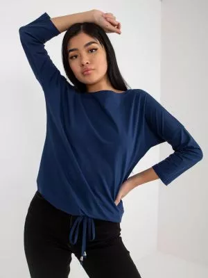 Bluza dama basic bleumarin - bluze