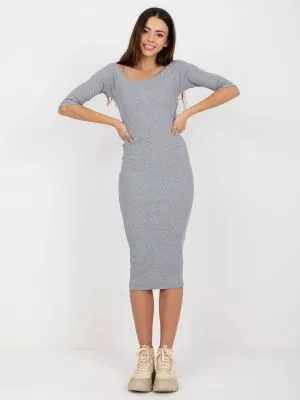 Rochie de zi bodycon gri - rochii de zi