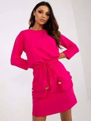 Rochie de zi casual roz - rochii de zi