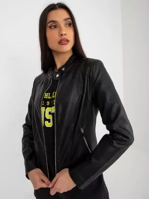 Geaca dama biker negru - geci, jachete