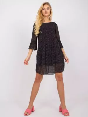 Rochie de zi casual negru - rochii de zi