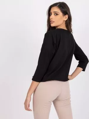 Bluza dama cu imprimeu negru - bluze