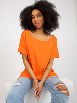 Bluza dama supradimensionata portocaliu - bluze