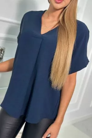 Bluza dama bleumarin - bluze