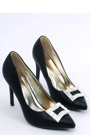 Pantofi cu toc negru Inello - pantofi cu toc