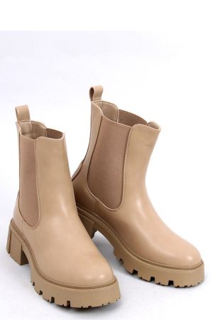 Botine dama bej Inello - botine dama