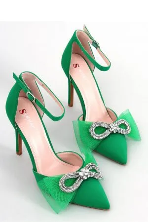 Pantofi cu toc verde Inello - pantofi cu toc